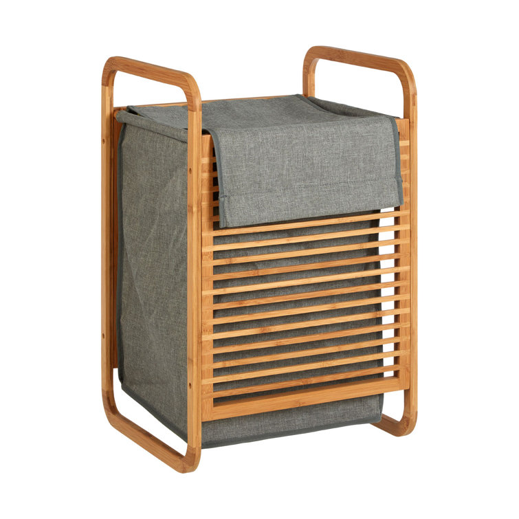 Hykkon Hamper Bamboo Laundry Bin & Reviews Wayfair.co.uk